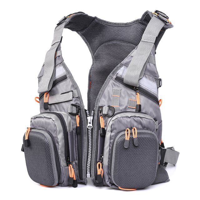 Blusea Mesh Fly Fishing Vest Backpack Breathable Outdoor Fishing Vest
