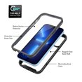 thumbnail image 2 of Compatible with iPhone 14 Pro Max Case, Dustproof Shockproof Case with Built-in Screen Protector, Bumper Frame Heavy Duty Full Body Protective Cover for iPhone 14 Pro Max,Purple, 2 of 4