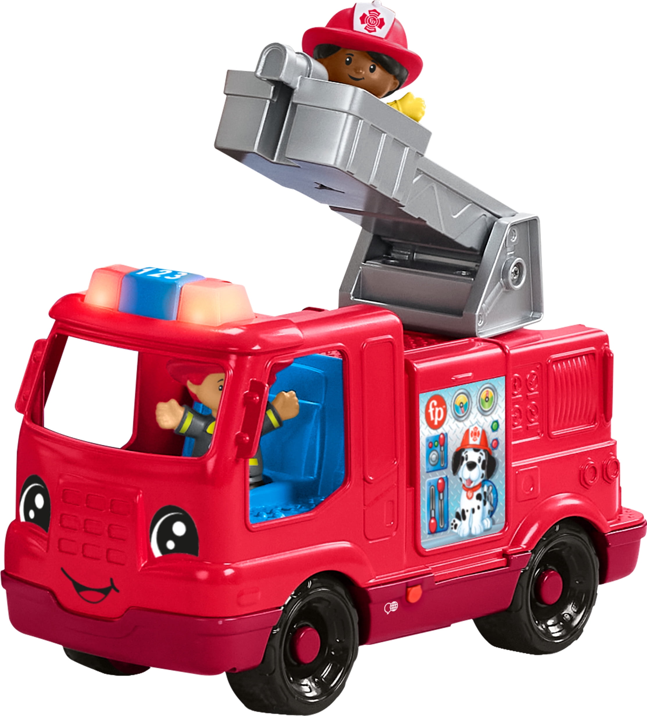 Fisher-Price Little People Camion de pompiers, musical, multilingue
