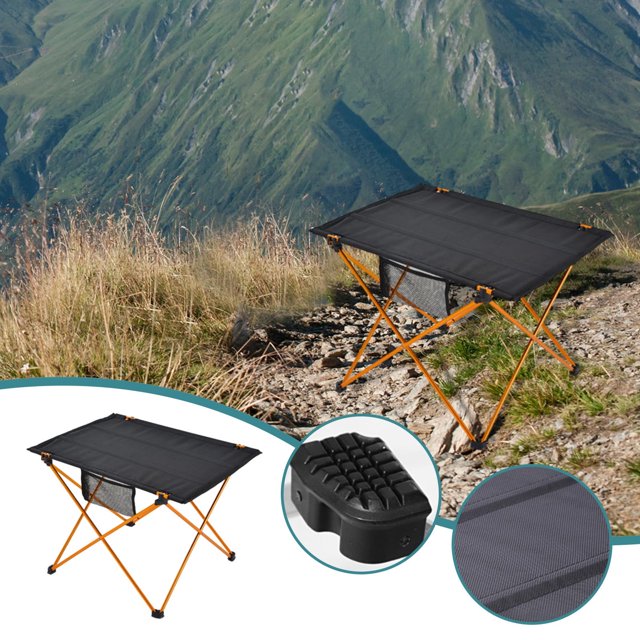 Ultralight Aluminum Portable Folding Table for Outdoor, Compact Camping Picnic Table BBQ Side Table, Easy Setup No Tools Required Durable 40lbs Capacity