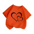 thumbnail image 3 of WEAIXIMIUNG Chandails de Sport pour Garçons 10-12 Filles Enfants Mignon Graphique Col Rond Manches Courtes Tee Été Décontracté T-Shirt 120, 3 of 6