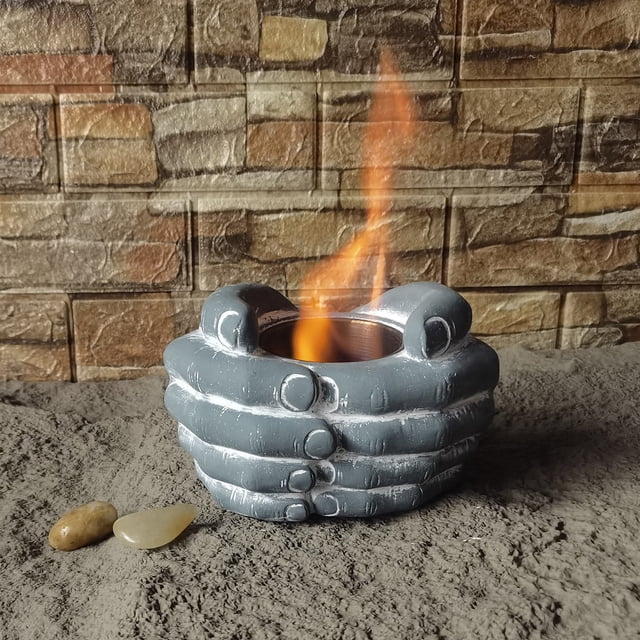 TIMIFIS The Pendant Tabletop Fire Tabletop Indoor Fire Mini Fire /Mini Fireplace for Romantic Evenings - Small Fire for Indoor and Outdoor Ethanol Firepits Table Fire Home Decor