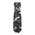thumbnail image 5 of Lenago Robes Grande Taille pour Femmes 2023 Robe Longue Sans Manches à Col Rond Imprimée pour Femmes Robes d'Été de Plage en Liquidation, 5 of 5