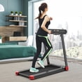 thumbnail image 4 of Gymax Electric Folding Treadmill Portable Cardio Running Machine w/ APP Control Red, 4 of 10