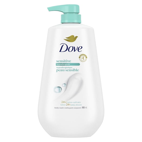 Dove Nettoyant Corporel Hypoallergénique Peau Sensible Hydratant, 905 ml