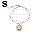 thumbnail image 2 of Crystal Heart Pet Cat Dog Necklace Jewelry with Bling Pearls Rhinestones Charm for Pets Cats Small Dogs, 2 of 5