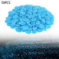 thumbnail image 1 of 50PC Glow In The Dark Pebbles Luminous Stones Garden Walkaway Aquarium Fish Tank, 1 of 10