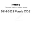thumbnail image 2 of DS-One Front Rear Coated Drilled Slotted Disc Brake Rotors Kit for Car 2016-2023 Mazda CX-9 KD-100648, 2 of 11