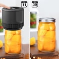 thumbnail image 3 of Trousse de Scelleuse sous Vide pour Pots Mason Électrique, Trousse de Scelleuse de Pots Automatique Sans Fil pour l'Entreposage des Aliments et la Fermentation avec Couvercles pour Pots Mason à Grand Ouverture et à Ouverture Régulière, 3 of 7