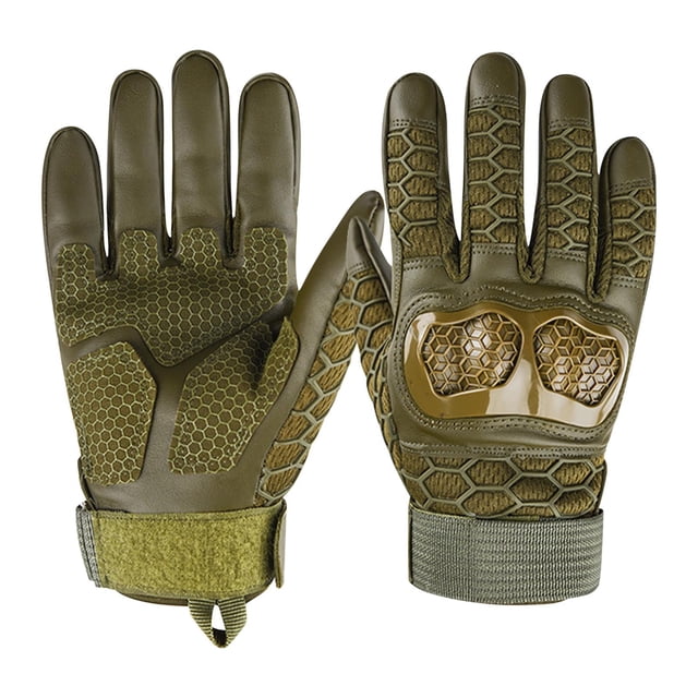 A-00 BL Motorcycle Full Finger Gloves Outdoor Touchscreen Non Slip For Road Racing Size L #F2O19