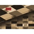 thumbnail image 1 of Ahgly Company Machine Washable Indoor Rectangle Transitional Bronze Brown Area Rugs, 2' x 3', 1 of 7