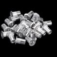thumbnail image 3 of Unique Bargains 8-32 Écrous Rivets en Alliage d'Aluminium Tête Plate Filetée Écrou Argent 25 Pcs, 3 of 6