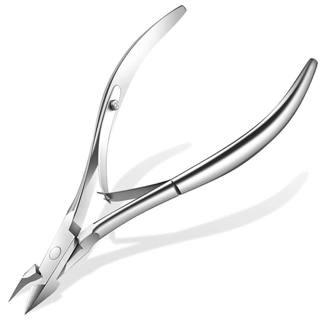 Cuticle Trimmer with Cuticle Pusher, Cuticle Remover Nipper, Professional Stainless Steel Cuticle Cutter Clipper Set, Salon Level Durable Pedicure Manicure Tools for Finger&Toe nails (Advanced)