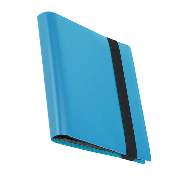 TISHITA 4 Pockets Trading Card Carrying Binder Card Holder Folders Card Storage Case light blue