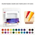 thumbnail image 2 of MTBLYS Acrylic Marker Set for 12-Color Dual Tip 2-In-1 Washable No Bleed Ink Layerable Coloring Pens for Drawing Supplies, 2 of 8