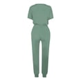 thumbnail image 5 of Yuyuzo Womens Workout Sets 2 Piece Short Sleeve Crew Neck T-Shirts Drawstring Jogger Pants with Pockets, 5 of 5