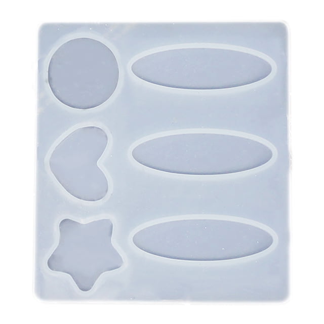Moule de Barrette en Silicone, Moule de Barrette en Silicone Assorti pour Résine
