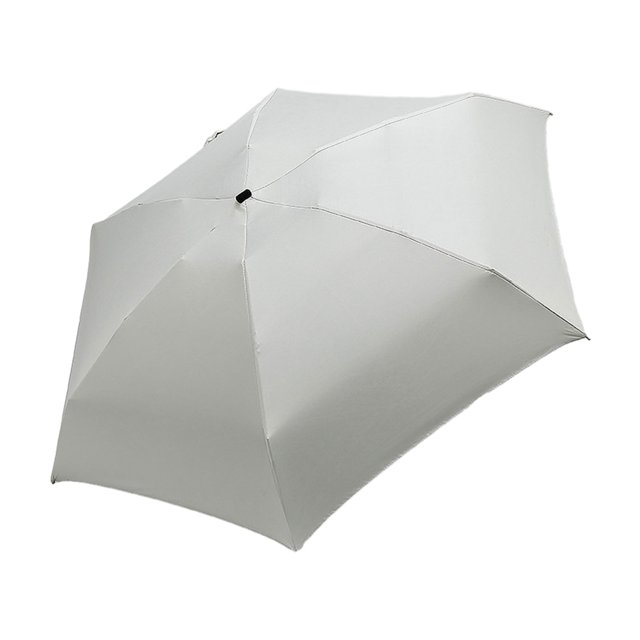 Redempat Breathable Umbrella For Outdoor Activities And Sun Protection Folding Sun Umbrellas Rainproof Umbrellas Easy To Storage creamy white 1Set