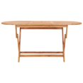 thumbnail image 2 of vidaXL 9 Piece Folding Outdoor Dining Set Solid Teak Wood, 2 of 5