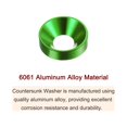 thumbnail image 4 of Unique Bargains Lot de 30 Rondelles à Encastrer M4 en Alliage d'Aluminium Anodisé pour Finition, Vert, 4 of 4