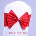 thumbnail image 2 of Chair Sashes 10Pack Elastic Slider Chair Bow Spandex Chair Cover Bands Party Chair Ribbons for Wedding Banquet Decorations, 2 of 2