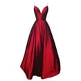 thumbnail image 3 of LOVZFMLL Robes Mode Femme Col en V Bretelles Sans Manches Robe de Soirée, 3 of 5