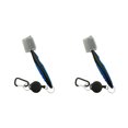 thumbnail image 3 of Ruiboury Golf Club Brush Portable Handheld Replacement Double-sided Ball Shoe Brushes Blue with Lid 2Set, 3 of 6