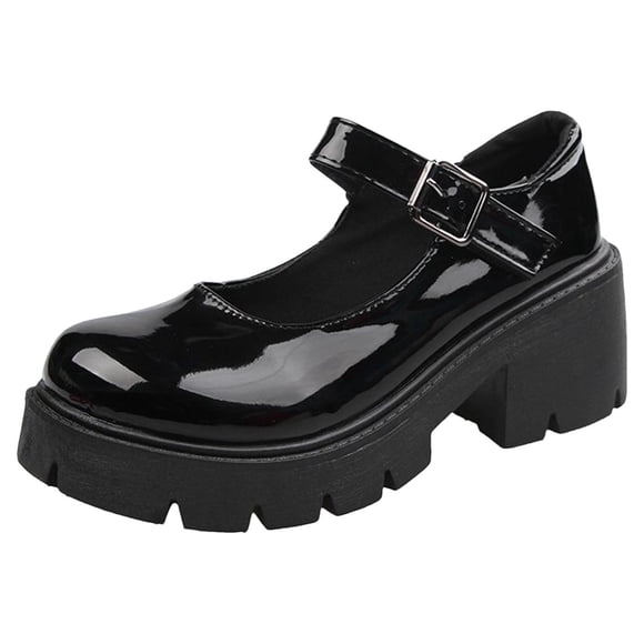 British Shoes Women Mary Janes Vintage Girls Students High Heel Cosplay Shoes