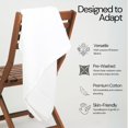 thumbnail image 3 of King 100% Cotton 4 Layered Blanket [White], 3 of 15