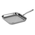 thumbnail image 1 of Tramontina Signature 11-Inch Tri-Ply Clad Stainless Steel Square Grill Pan, Induction-Ready, Dishwasher-Safe, 1 of 5