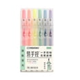 thumbnail image 2 of Boovnll Beautiful And Lovely Highlighter Mild Variety Of Colors, With Soft Tip, Non-permeating Color Quick Drying Easy To Hold, 6 Sets，90ml, 2 of 7