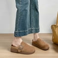 thumbnail image 2 of IUJSOY Sabots pour Femmes en Suède Ajustables à Enfiler Mules Chaussures Semelle en Liège Sandales à Plateforme Pantoufles, 2 of 9