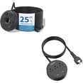 thumbnail image 1 of Extension Cord 25 ft & 2 Prong Power Strip, Extra Long Extension Cord, Power Strip Long Cord, Compact Power Strip with USB Ports,2 Prong to 3 Prong Outlet Adapter, 5 ft2 Prong Extension Cord, 1 of 8