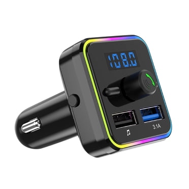 DPTALR Car Bluetooth 5.0 Wireless FM Transmitter with 2 USB Charger Kit, New, 1 Count