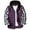 Purple, variant on Grrvtrz Men's Plaid Hoodie Flannel Shirt Fashion Patchwork Color Lightweight Jacket Long Sleeve Casual Hooded Button Down Shirts