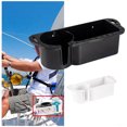 thumbnail image 4 of Becaristey Boat Cup Holder Organizer Easy To Install And Drinks Secure Durable Marine Storage Boat Storage Bin Storage Storage Box white 1Set, 4 of 6