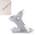 thumbnail image 1 of Flag Holder, 1in Inner Diameter Aluminum Alloy Flag Pole Bracket Practical 2 Position Rust Proof Stable Fixing Flag Holder for Wall Roof Outdoor Railing, 1 of 8