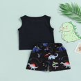 thumbnail image 3 of Ensembles pour Garçons Débardeur Sans Manches Col Rond Lettres Shorts d'Arbre, 3 of 6