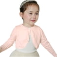 thumbnail image 2 of Dagugfen Toddler Baby Girls Clothes Cardigan Button Ruffle Comfy Casual Sweet Solid Color Cropped Jackets 1.5-14 Years, 2 of 8