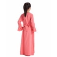 thumbnail image 3 of Hiiyo Big Girls Long Sleeve V-Neck Kaftan Maxi Dress Abaya Robe, 3 of 4
