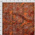 thumbnail image 4 of oneOone Viscose Chiffon Orange Fabric Asian Craft Projects Decor Fabric Printed By The Yard 42 Inch Wide, 4 of 4