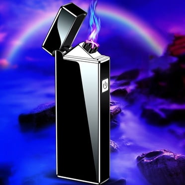 Aqestyerly Outdoor USB Rechargeable Plasma Lighter,Flameless Windproof Lighter For Camping Hiking Travel,Portable Cool Electronic Lighter HWRETIE