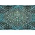 thumbnail image 1 of Ahgly Company Machine Washable Indoor Rectangle Transitional Charcoal Blue Area Rugs, 8' x 10', 1 of 7