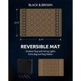 thumbnail image 2 of Outdoor Rug x RV Camping Mat Outdoor CarpetPatio Camper Backyard Rug with Led Strip Light Reversible Geometric Picnic Deck Proch Balcony Foldable Rugs &, 2 of 6