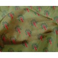 thumbnail image 4 of oneOone Silk Tabby Fabric Floral & Flying Swan Block Print Fabric BTY 42 Inch Wide, 4 of 4