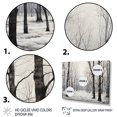 thumbnail image 3 of Designart Trees Oversized framed wall art decor, Tree Gold framed wall art, Grey Forest Woods , Grey Traditional Gold framed wall art, 32x24 inches Gold Frame, 3 of 5