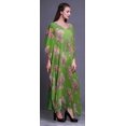 thumbnail image 3 of Bimba Robe Longue Caftan Maxi à Fleurs, Sortie de Plage, Maillot de Bain, Couvre-Maillot, Kaftan pour Femmes-P-L, 3 of 5