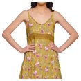 thumbnail image 4 of Moomaya V-Neck Spaghetti Strap Sleeveless Flair Dress Printed Summer Clothing, 4 of 6