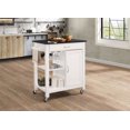 thumbnail image 1 of ACME Ottawa Kitchen Cart in Black & White, 1 of 2