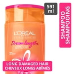 L'Oréal Paris Hair Expertise Dream Lengths Split End Sealing Shampoo, With Castor Oil and Vegetal Keratin for Long, Damaged Hair, 375ml